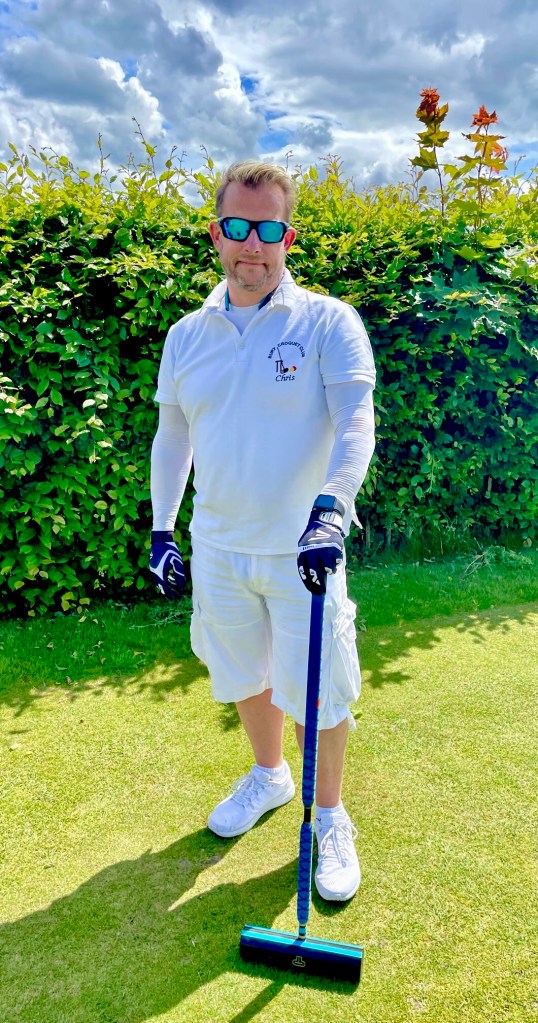 Chris and the DB SR7 Croquet Mallet