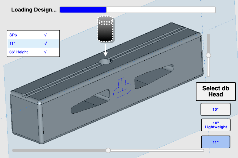 Croquet Mallet CAD drawing