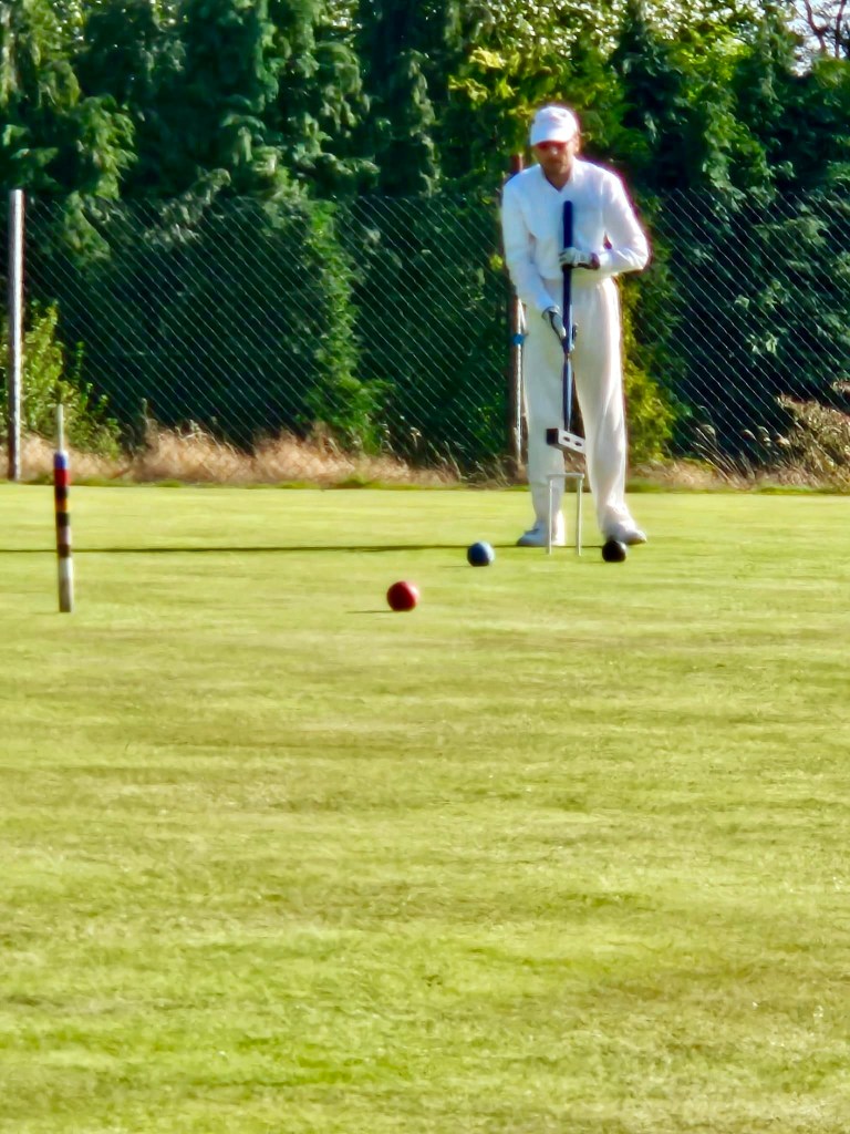 Ged on a winning streak with his SP6 Croquet Mallet