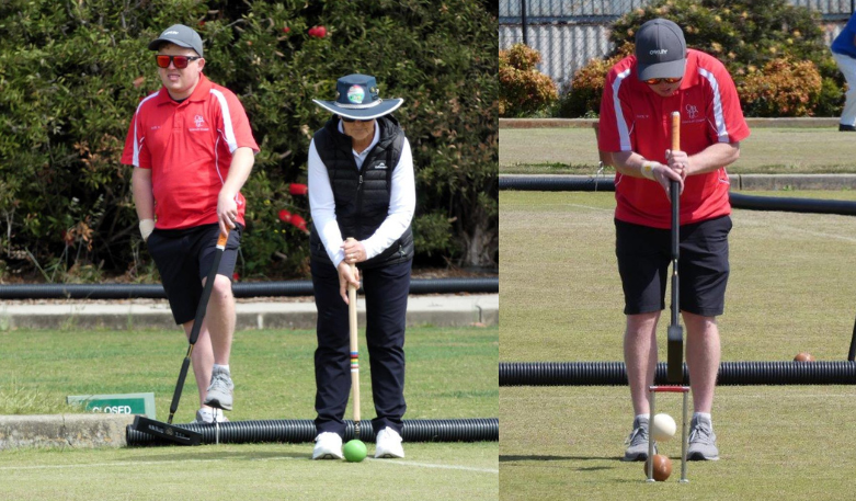 DB croquet mallet in use in Australia
