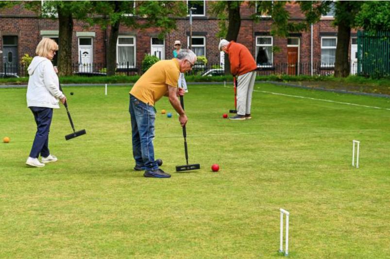 Croquet Mallets in Play