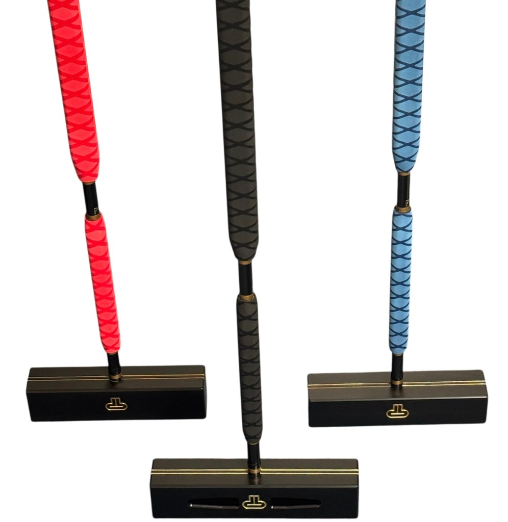 Croquet mallet with shaft wrapped