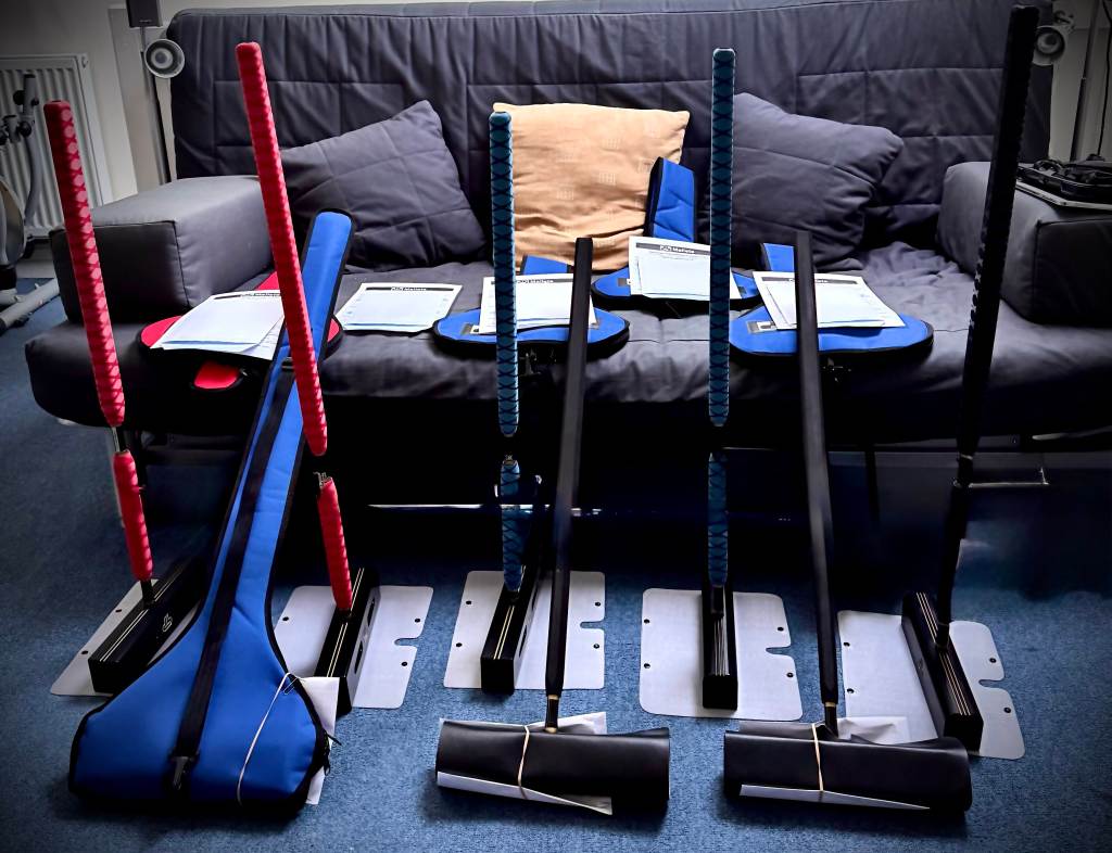 Croquet Mallets ready for Slaithwaite Croquet Club