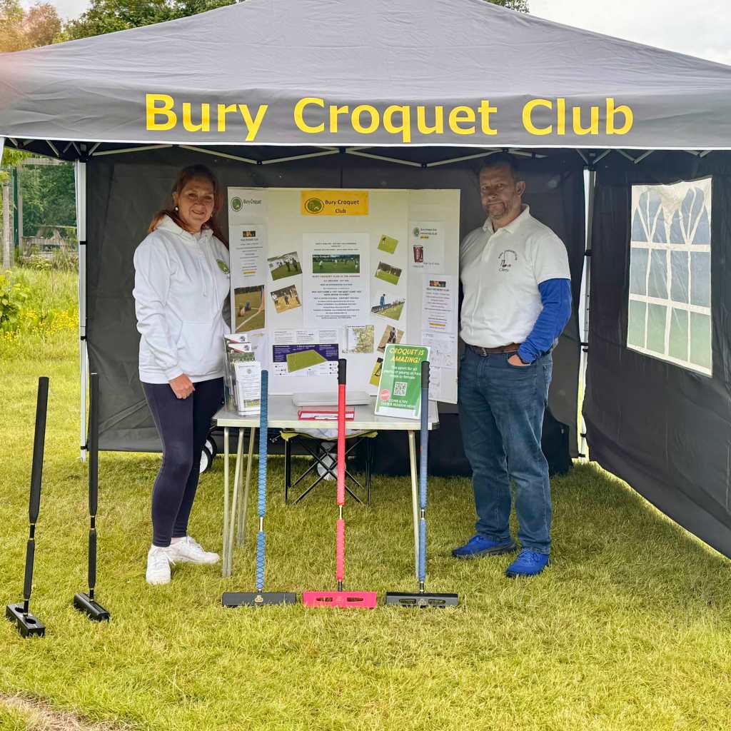 DB Mallets and owners out with Bury Croquet club in the community