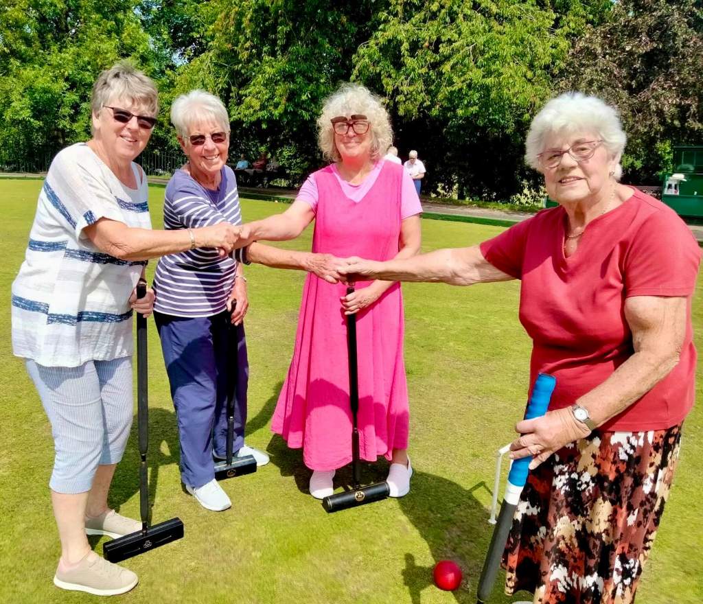 Old and new DB croquet mallets